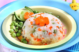 Bentuk Makanan Ini Merupakan Peralihan Sebelum Mengomsumsi Makanan Keluarga Makanan Bayi 10 12 Bulan Nasi Tim Telur Ikan Makanan Makanan Bayi Memasak