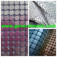 Metal Mesh Fabric In Aluminum For Contemporary Curtains And Room Dividers Contemporary Curtains Metal Mesh Sequin Fabric