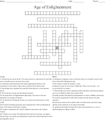 Why was the enlightenment called the enlightenment'? Philosophy Crosswords Word Searches Bingo Cards Wordmint