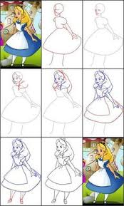 From that add the limb guidel. How To Draw Alice From Alice In Wonderland Already Pinned The Link To This Tutorial But This Is E Alice In Wonderland Drawings Alice In Wonderland Disney Art