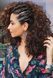 Once all your hair has been added to the braid, finish in a regular braid. Brides With Curly Hair Check Out These Fun Ways To Style Your Hair Shaadisaga