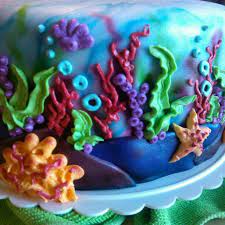 Being a shell stone it is cool to the touch regardless of the sun exposure it endures. Buttercream Coral Reef On Airbrushed Fondant Ocean Cakes Disney Birthday Cakes Nemo Cake