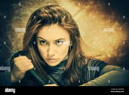 Portrait with sword hi-res stock photography and images