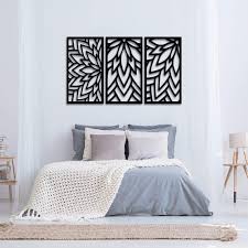 The word mandala, which comes from ancient sanskrit, means sacred circle. the circle represents the universe and is a useful tool for meditation. Amazon Com Set Of 3 Large Metal Wall Art Panels Mandala Flower Wall Art Outdoor Metal Wall Hangings Over The Bed Wall Decor Boho Wall Decor Handmade