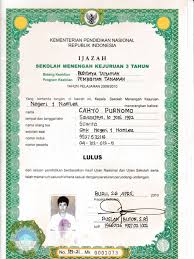 Jenis ijazahnya juga dibedakan antara sma/smk penyelenggaran ktsp 2006 dengan. Ijazah Smk