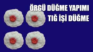Orgu Dugme Yapimi Kolay Tig Isi Dugme Crochet Flowers Crochet Embroidery
