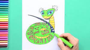 How to draw Master Viper from Kung Fu Panda - YouTube