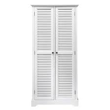 Schrank lamellentüren , großer schrank mit lamellentüren aus eichenholz, gekalkter., louvre lamellen gebürstet teak schrank, schrank williston | loberon. Kleiderschrank Mit 2 Turen Weiss Barbade Maisons Du Monde