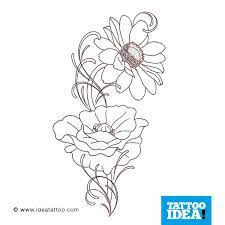 Fiore tatuaggi fiore di ibisco a3 a4 a5 disegno illustrazione muro stampa floreale hibiscus tattoo flower drawing flower tattoo designs : Disegni Tattoo Fiori