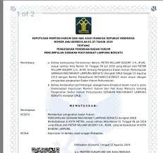 Laman ini digunakan untuk seleksi penerimaan calon pegawai negeri sipil di kementerian hukum dan hak asasi manusia republik indonesia. Sk Menkumham Ri Tentang Pengesahan Lsm Gerakan Masyarakat Lampung Bersatu Lsm Gerakan Masyarakat Lampung Bersatu