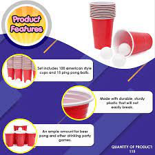 El nuevo juego de vasos de gedore en caja de plástico es ideal para su uso en la industria, en el taller mecánico o en casa. Juego De 100 Vasos Rojos Y 15 Bolas De Pimpon Set De Beer Pong Americano Juegos Juegos De Adultos