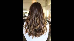 Soft waves for a subtle. Dark Hair With Blonde And Caramel Highlights Youtube