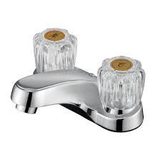 Get free shipping on qualified crystal faucet handles or buy online pick up in store today in the plumbing department. Homelody 4 Inch Centerset Bathroom Sink Faucet Rv Faucet With Crystal Acrylic Knobs 2 Handle Lavatory Faucet Hot And Cold Bathroom Faucet With Aerator Brushed Nickel Wayfair
