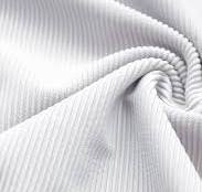 White, Athletic Rib Knit Fabric