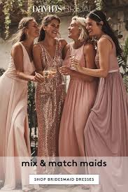 David S Bridal Makes Mix And Match Bridesmaid Looks A Cinch To Style Try Different Dresses In The Same Color Th Bridesmaid Dresses Bridesmaid Wedding Dresses
