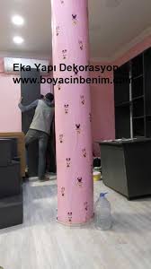 Açık ya da koyu renkler, geometrik ya da süslü tasarımlar. Kolona Duvar Kagidi Nasil Yapilir