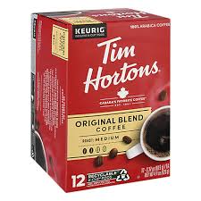 There's a lot of options as tim hortons specializes in coffee. Tim Hortons Coffee K Cup Pods Medium Roast Original Blend 12 0 37 Oz Tom Thumb
