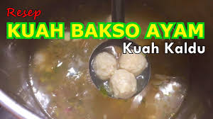 Bakso ikan tuna memiliki tekstur yang lebih kenyal dari pada bakso daging. Resep Kuah Bakso Ayam Kuah Gurih Kaldu Ayam Asli Pakai Tulang Kulit Dan Lemak Ayam Youtube
