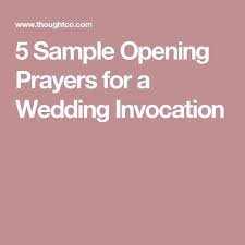 5 Sample Opening Prayers For A Wedding Invocation Opening Prayer Prayers Christian Wedding