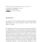 PDF) Sri Lanka at the Crossroads of History, edited by ...
