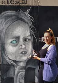 For Raissa Oliveira-Silva, a #ChalkFIT drawing imitates a viral sensation