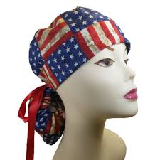 Patriotic Scrub Cap Men