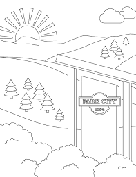 Cool coloring from the category « city» , which you can color directly on the site or print to color with pencils or markers. Free Downloadable Park City Coloring Pages