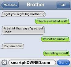 Maybe you would like to learn more about one of these? Brothers Autocorrect Fails And Funny Text Messages Smartphowned Funny Texts Jokes Funny Texts Funny Text Memes