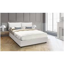 I letti con contenitore sono la soluzione perfetta per le abitazioni con ambienti piccoli. Talamo Italia Letto Matrimoniale 200cm In Ecopelle Con Contenitore Laterale Bianco Con Materasso In Memory Stuttura Legno Rivestimento Meccanismo Di Apertura Ferro Doppio Eprice
