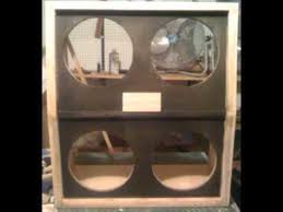 Remember that the cabinet acts as a resonator for the speakers just as the wood of a guitar acts as a resonator for the vibrations of the strings. Diy Custom Angled 4 X 12 Guitar Cab Build Youtube