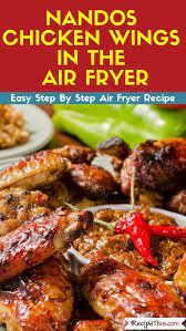 Recipe This Nandos Chicken Wings In The Air Fryer Recipe Chicken Wing Recipes Air Fryer Recipes Chicken Wings Air Fryer Recipes Chicken