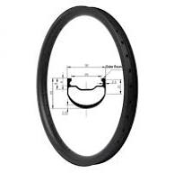 20インチ32mm406カーボンチューブレスbmxバイクリム