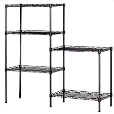 zimtown wire shelving 5 tier metal