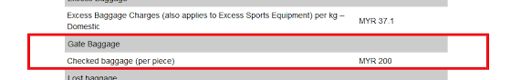Airasia prohibited items in checked baggage airasia excess, overweight, oversize baggage fees airasia excess baggage. Airasia Reminder Gate Baggage Fees Rm200