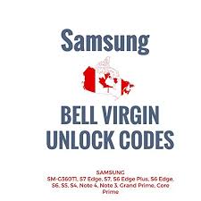 Correct code to work or else full refund . Bell Virgin Unlocking Service For Samsung Sm G360t1 S7 Edge S7 S6 Edge Plus S6 Edge