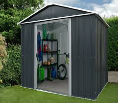 Yardmaster 6 X 7 Ft Castleton Metal Shed Metal Shed Cheap Garden Sheds Cheap Sheds
