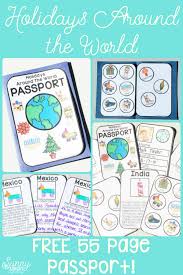 Holidays Around The World Videos Songs Lots Of Links Sunny And Bright In Primary Holidays Around The World Kindergarten Social Studies Passports For Kids