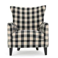 Shop with confidence on ebay! Christopher Knight Home Arador Fabric Club Chair Black White Plaid Buy Online In Dominica At Desertcart