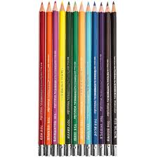 On the pencil barrel, you will find a stamp that states the brand and the color. Kimberly Watercolor Pencils 12 Piece Set Hobby Lobby 80889498
