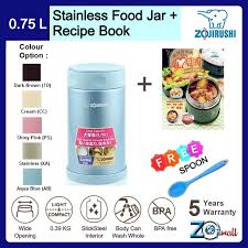 Maybe you would like to learn more about one of these? Zojirushi 750ml S S Food Jar Sw Fce 75 Recipe Book Spoon Bundle Package Food Warmer Storage