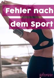 Achtung Diese Fehler Nach Dem Sport Solltet Ihr Unbedingt Vermeiden Workout Fitness Workouts Fitness