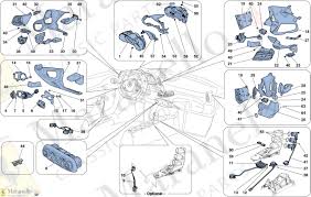 La ferrari 458 è un'autovettura sportiva con carrozzeria di tipo berlinetta costruita dalla casa automobilistica italiana ferrari dal 2009 al 2015. 123 Dashboard And Tunnel Instruments Parts Diagram For Ferrari 458 Speciale Maranello Classic Parts