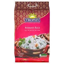 A brand of lt foods, daawat operates across 60 countries in the world with a product portfolio including brown rice, white rice, steamed rice, parboiled rice and organic rice. Trophy Indian Basmati Rice 10kg Sainsbury S