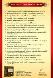 Selemah apapun ingatan kita, jika sering mendengarkan murottal, maka akan lebih mudah dalam menghafalnya. Kunci Sukses Menghafal Pustaka Imam Asy Syafi I Facebook