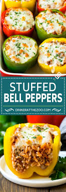 Stuffed Bell Peppers Recipe Stuffed Peppers Beef Rice Peppers Dinner Cheese Dinneratthezoo Peppers Recipes Stuffed Peppers Recipes