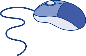 Blue Computer Mouse Free Clip Art Mouse Drawing Computer Drawing Free Clip Art