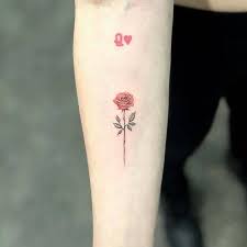 Red Rose Tattoo On The Inner Forearm Tattoos Red Rose Tattoo Rose Tattoos For Women