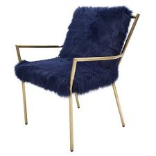 bancroft faux fur accent chair navy gold blue adirondack chair navy accent chair navy blue accent chair