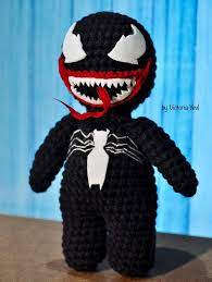 Venom Crochet Toy Fathers Day Poison Or Venom Amigurumi Etsy Crochet Toys Crochet Amigurumi Halloween Crochet