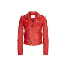 Maje Basalt Leather Jacket Leather Jacket Jackets Jacket Design